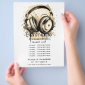 Werbeaktion für musikalische Veranstaltungen Flyer (Hand)