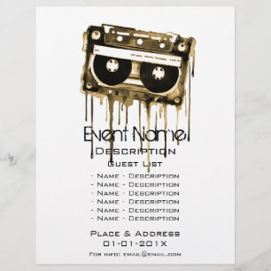 Werbeaktion für musikalische Veranstaltungen Flyer