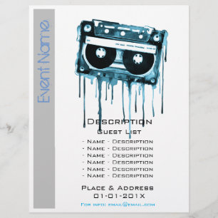 Werbeaktion für musikalische Veranstaltungen Flyer