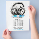 Werbeaktion für musikalische Veranstaltungen Flyer (Hand)