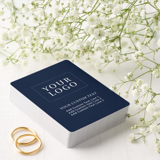 Werbeaktion für Navy Blue-Markenlogo für kundenspe Spielkarten (Insitu (Hochzeit))