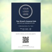 Werbeaktion für Navy Blue Theme für benutzerdefini Fensteraufkleber (Blatt 3)