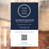 Werbeaktion für Navy Blue Theme für benutzerdefini Fensteraufkleber (Blatt 2)