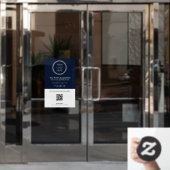 Werbeaktion für Navy Blue Theme für benutzerdefini Fensteraufkleber (Büro Tür)