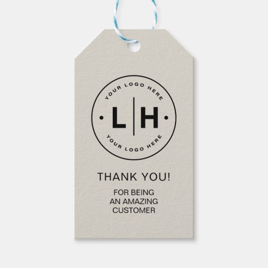 Werbeaktion für personalisierte Firmenlogos Geschenkanhänger (Vorderseite)