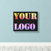 Werbeaktion für Personalisierte Logos Leinwanddruck (Insitu (Holzboden))