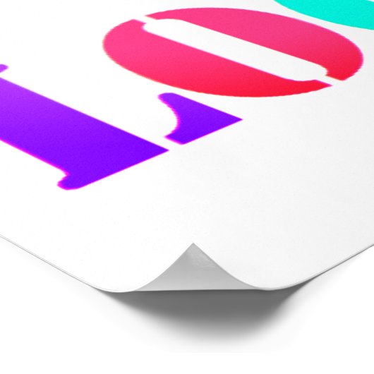 Werbeaktion für Personalisierte Logos Poster (Ecke)