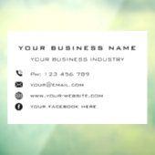 Werbeaktion für Personalisierte Unternehmen Fensteraufkleber (Blatt 3)