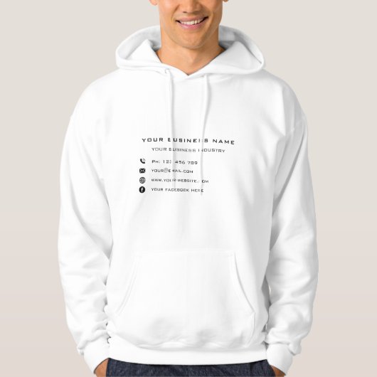 Werbeaktion für Personalisierte Unternehmen  Hoodie (Vorderseite)