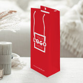 Werbeaktion für Red Shopping-Logos für kundenspezi Geschenktüte Für Weinflaschen