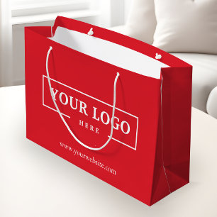 Werbeaktion für Red Shopping-Logos für kundenspezi Große Geschenktüte