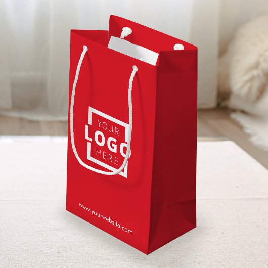 Werbeaktion für Red Shopping-Logos für kundenspezi Kleine Geschenktüte