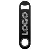 Werbeaktion für Schwarz-Weiß-Logos Speed Flaschenöffner (Vorderseite)