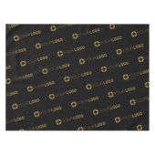 Werbeaktion für Schwarze Firmenlogo Tischdecke (Vorderseite (Horizontal))