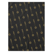 Werbeaktion für Schwarze Firmenlogo Tischdecke (Vorderseite)