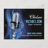 Werbeaktion für Smoky Microphone Postkarte (Vorderseite)