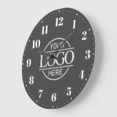 Werbeaktion für stilvolle Firmenlogos Große Wanduhr (Winkel)