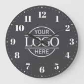 Werbeaktion für stilvolle Firmenlogos Große Wanduhr (Vorderseite)