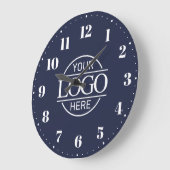 Werbeaktion für stilvolle Firmenlogos Große Wanduhr (Winkel)