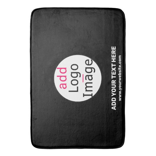 Werbeaktion für Unternehmen - Anpassbare Werbung f Badematte (Vorderseite Vertikal)