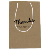 Werbeaktion für Unternehmen dank Script Kraft Mittlere Geschenktüte (Vorderseite)