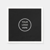 Werbeaktion für Unternehmen mit Firmenlogo Serviette (Vorderseite)