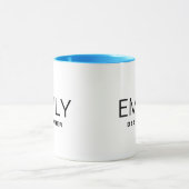 Werbeaktion für Unternehmen: Zwei Tone Blau hinzuf Tasse (Zentrum)