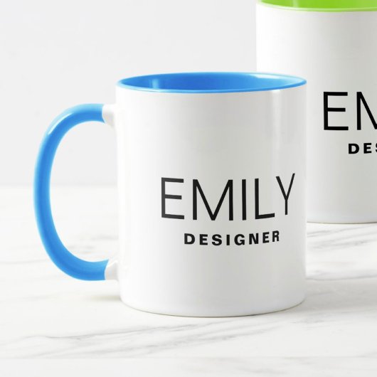 Werbeaktion für Unternehmen: Zwei Tone Blau hinzuf Tasse