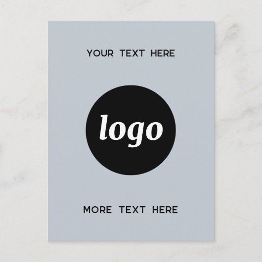 Werbeaktion für Werbematerial für Unternehmen Blue Postkarte (Vorderseite)