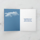 Werbeaktion Herzlichen Glückwunsch Lady in Sky Karte (Innenseite)