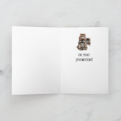 Werbeaktion Herzlichen Glückwunsch Raccoons blasen Karte (Innenseite)