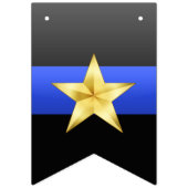 Werbeaktion-Jagdfahnen mit dünner blauer Linie Wimpelkette (Zweite Fahne)