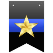 Werbeaktion-Jagdfahnen mit dünner blauer Linie Wimpelkette (Dritte Fahne)