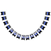 Werbeaktion-Jagdfahnen mit dünner blauer Linie Wimpelkette (Alle)