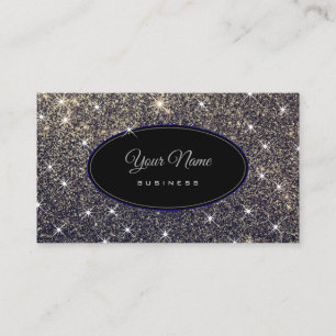 Werbeaktion Luxus Glitzer Luminous Stars Elegant Visitenkarte