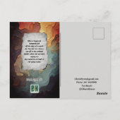 Werbeaktion-Material des Autors - Anstrich-Lesezei Postkarte (Rückseite)