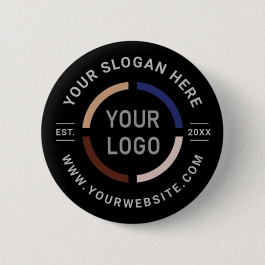 Werbeaktion mit dem schwarzen Logo Button (Vorderseite)