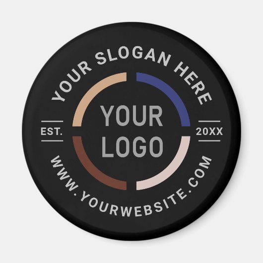 Werbeaktion mit dem schwarzen Logo Magnet (Vorne)