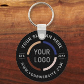 Werbeaktion mit dem schwarzen Logo Schlüsselanhänger (Vorderseite)