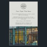 Werbeaktion | Modernes Graues Foto-Logo Flyer<br><div class="desc">Eine einfach in Silber graue Business Flyer Vorlage in modernem minimalistischem Stil, die leicht mit Ihrem Firmenlogo, einem Foto, Kontaktdetails und individuellem Flyer aktualisiert werden kann. Die perfekte Lösung für jedes Unternehmen, um Details zu Ihren Produkten, Dienstleistungen, Werbeaktionen Eventpreise und vieles mehr zu enthalten! Wenn Sie Hilfe bei der Personalisierung...</div>