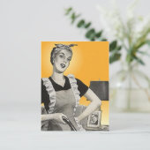 Werbeaktion nach der Postkarte für Reinigungsdiens (Stehend Vorderseite)