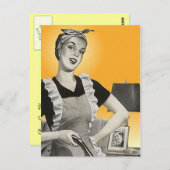 Werbeaktion nach der Postkarte für Reinigungsdiens (Vorne/Hinten)