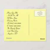 Werbeaktion nach der Postkarte für Reinigungsdiens (Rückseite)