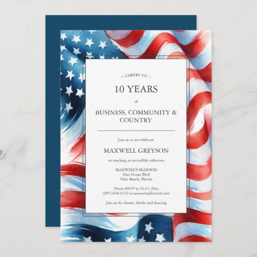 Werbeaktion Party Einladungen Benutzerdefiniert (Vorne/Hinten)