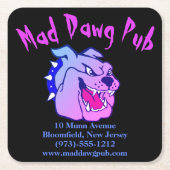 Werbeaktion Rechteckiger Pappuntersetzer (Vorderseite)