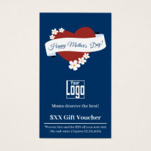 Werbeaktion Red Heart Mother's Day Gift Voucher Ca