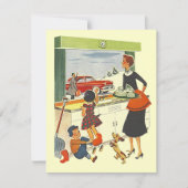 Werbeaktion rückwärts oder ab auf neue Party Einla Einladung (Vorderseite)