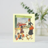 Werbeaktion rückwärts oder ab auf neue Party Einla Einladung (Stehend Vorderseite)