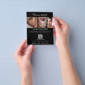 Werbeaktion Schönheitshaar Nail Makeup Black Flyer (Gruppe)