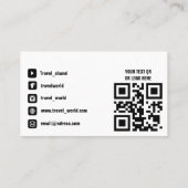 Werbeaktion von Videokanälen Visitenkarte (Rückseite)